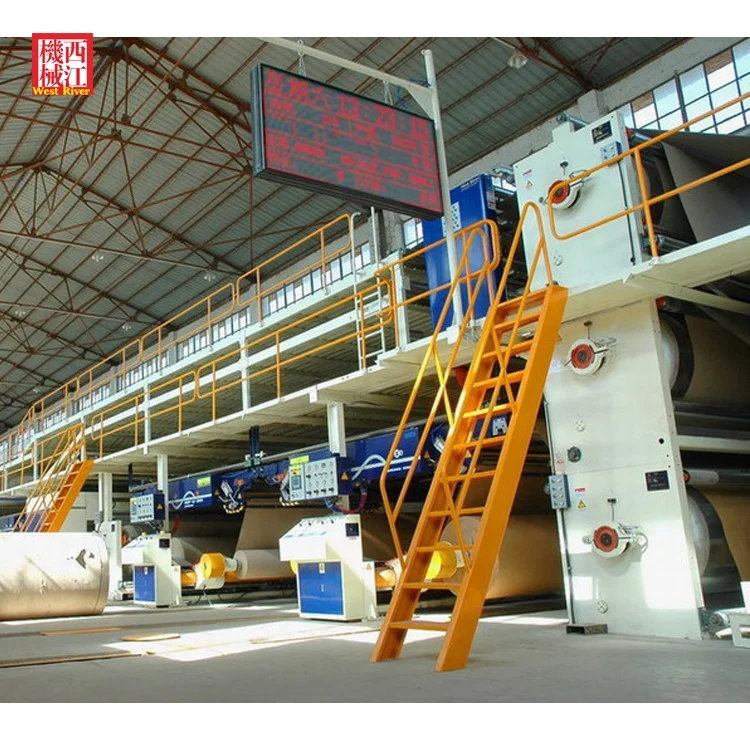 
High Speed 357 Layer Corrugated Cardboard Production Line 200m/min 