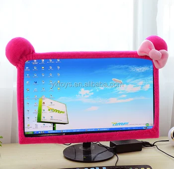 Promotional Lovely Cartoon Computer Screen Cover Plush Toy