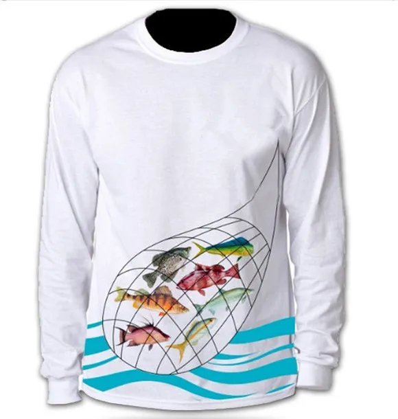 

custom logo printed polyester anti-uv upf50+ long sleeve fishing shirts