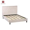 2019 new design factory bed room furniture wooden box fabric king bed set designs