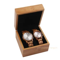 

SOPEWPD Fashion Design Couple Watches Natural Wood Custom Logo Couple Watches