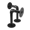 Retro industrial water pipe design Shelf Holder 2 15x20cm Made of good iron material very durable bottles shelf