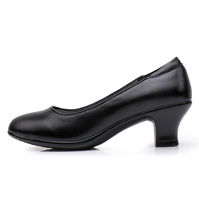 Pointed High Heel Shoes Women's Uniform Shoes Full Grain Leather - Buy ...