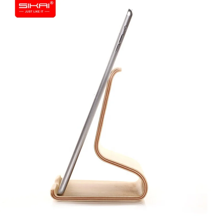 

SIKAI New Design Creative Tablet Holder Wooden Bracket for iPad tablet wood stand