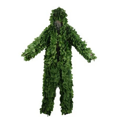 

2019 3D Green Leaf Hooded Ghillie Suit