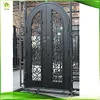 wrought iron door arch top double wrought iron door