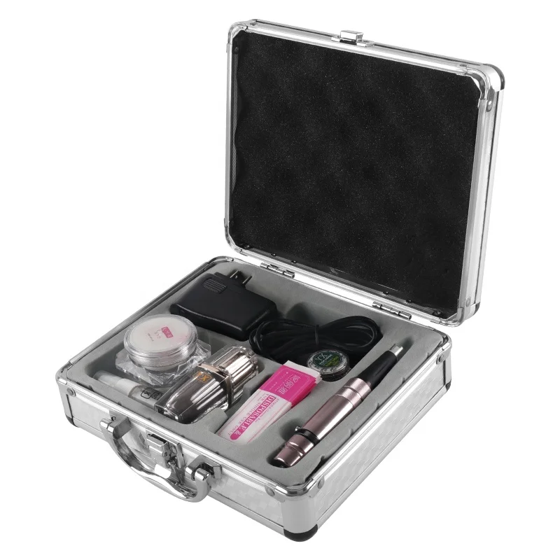 Professional Empty Silver Aluminum Permanent Makeup Tattoo Machine Box