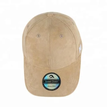 khaki suede baseball cap