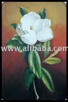 Jempiring Flowers With Brown Background Painting Buy Flower Paintings Product On Alibaba Com