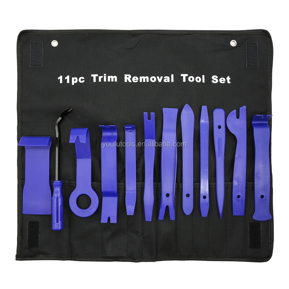 11pcs Auto Panels Trim Removal Tool,Car Interior Parts Dashboard Fastener Trim Removal Tool Set