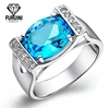 2019 New Arrival Platinum Plated Decorate Crystal Wedding Rings For Women