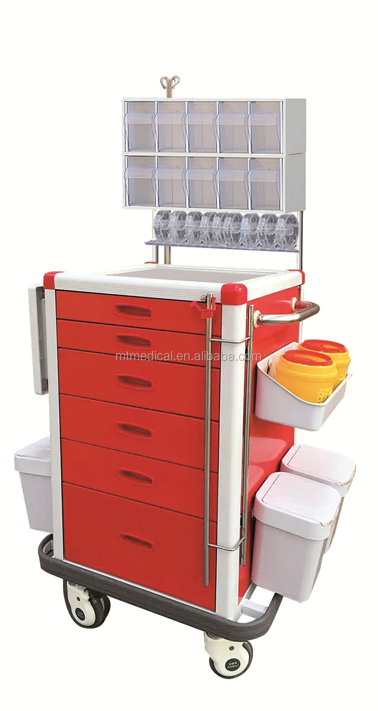 Stainless Steel Emergency Drugs Trolley With Abs Top Buy Stainless