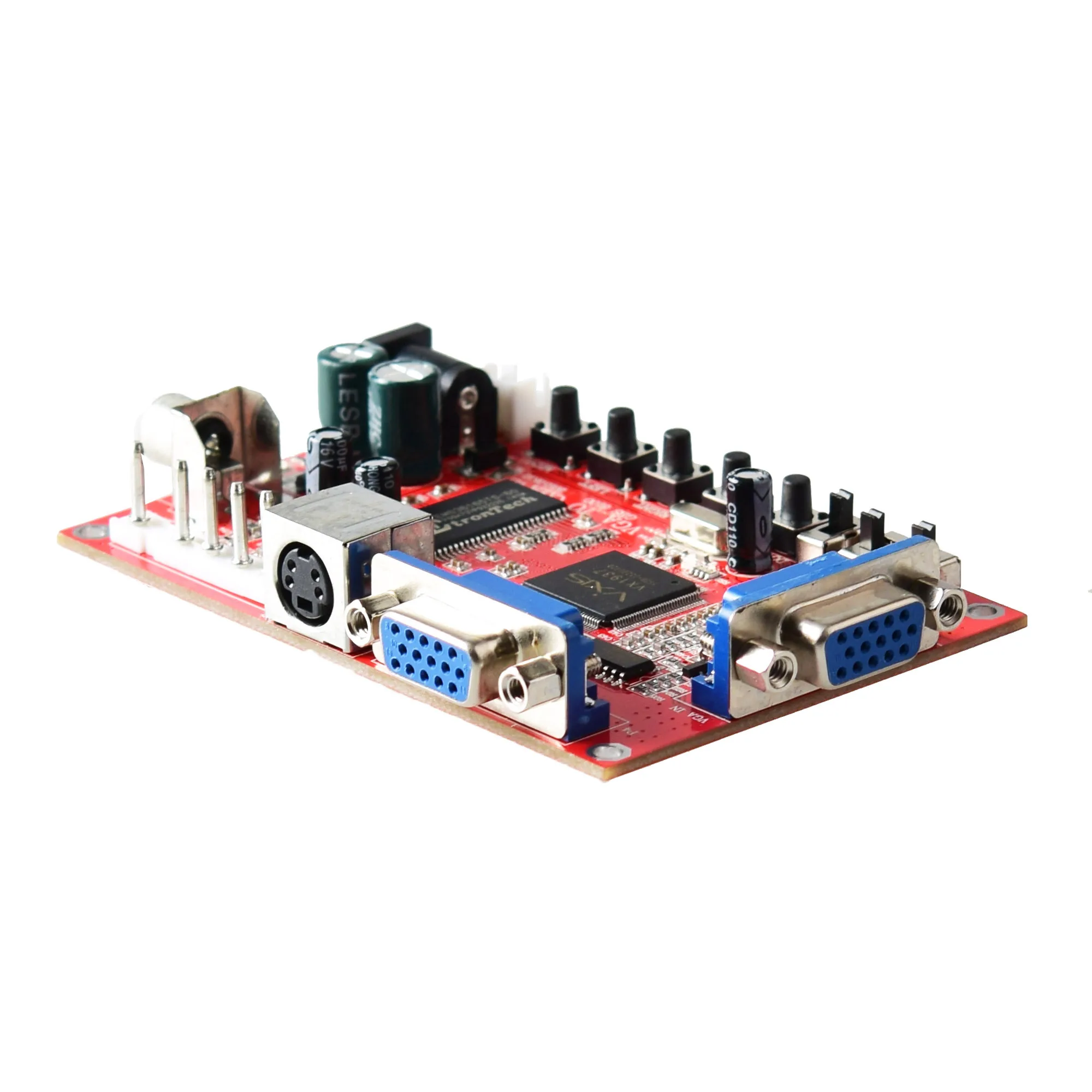 Arcade Game Vga To Cga Rgbs / Cvbs / Svideo Video Converter Board Gbs