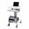 China supplier general ward room height adjustable hospital mobile patient monitor trolley medical ABS notebook computer trolley