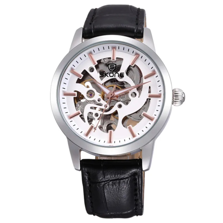skone skeleton watch