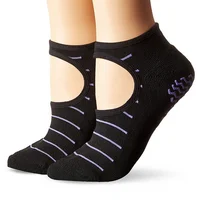 

2019 New Design Fashion Stripes Anti Slip Backless Regular Practice Women Yoga Socks