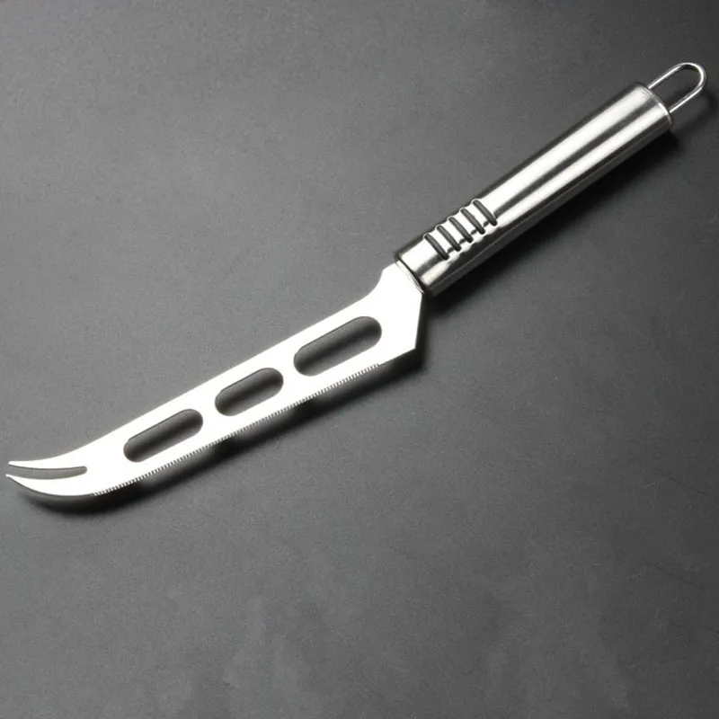 Multifunction Cheese Knife With Forked Tip Serrated Kitchen Cooking