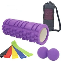 

Foam Roller Set Fascia and Anti Cellulite Massager,EVA Hollow Spike-Shaped Yoga Column,Fascia Muscle Roller Massage Stick