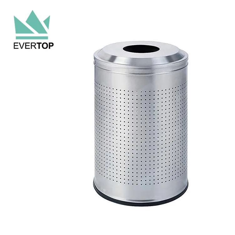 Db48o Big Capacity Small Round Open Top Industrial Trash Bin Can