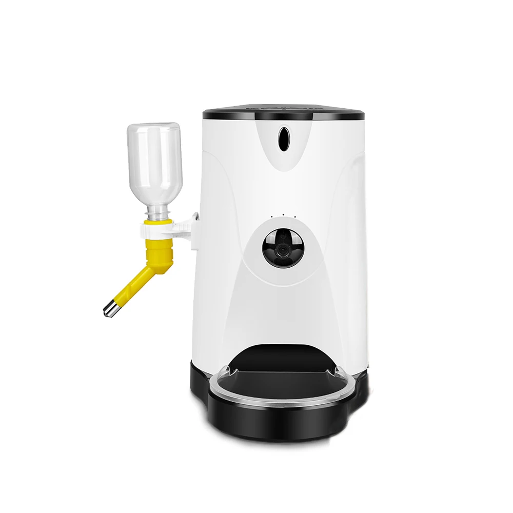 

Pet Feeder Automatic WiFi Smart Pet Feeder WiFi Pet Camera Feeder with APP Camera, White