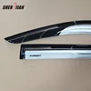 Door rain guards window sun visor hot pressing