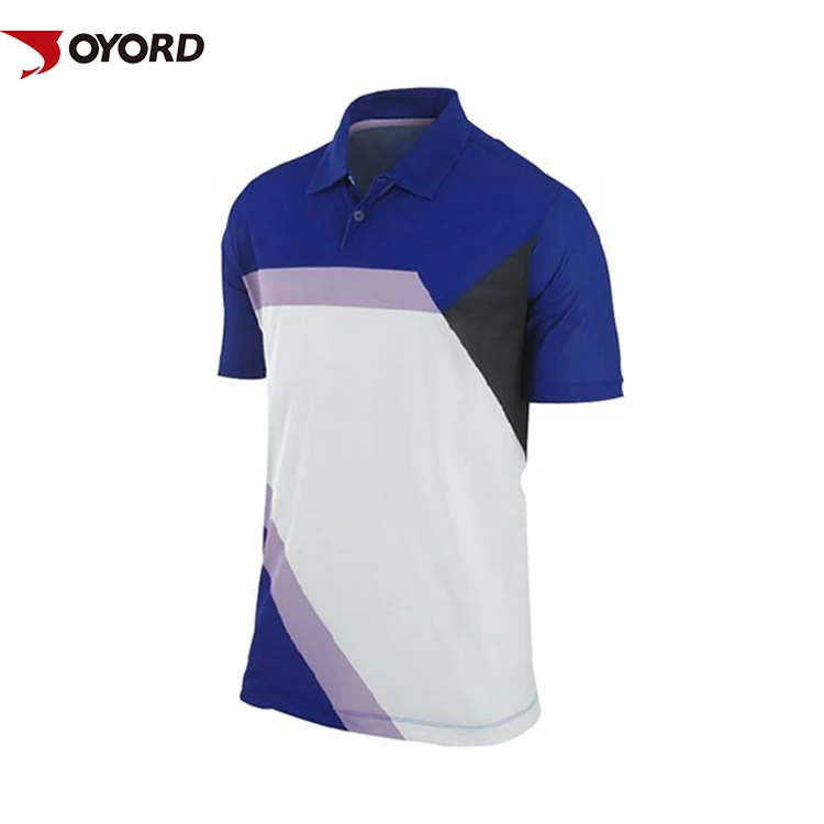 

Digital Sublimation Print Performance Golf Polo Shirts, Can follow your pantone color