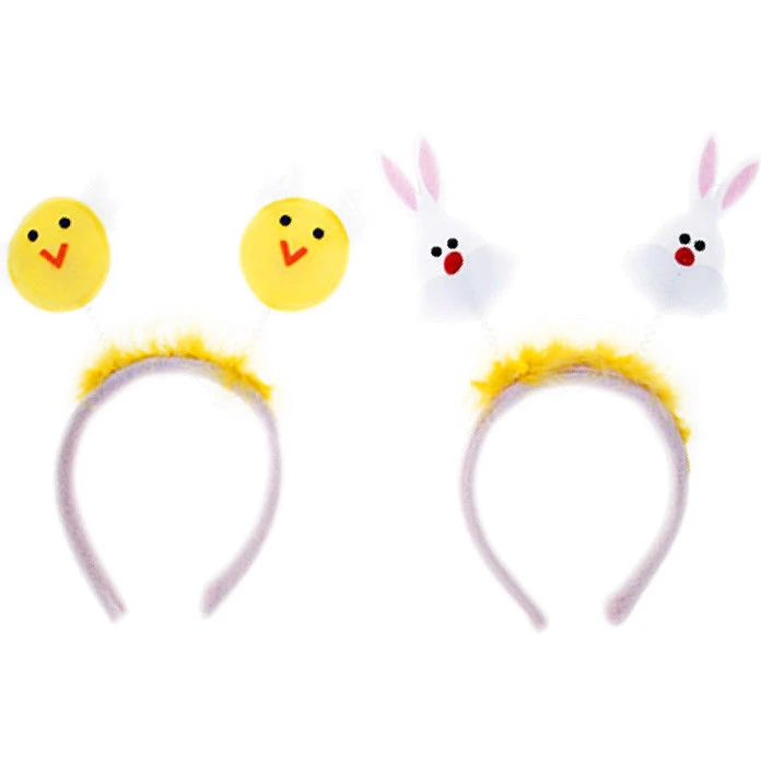NEW Easter yellow chick deeley bopper headband feathers childrens fancy dress