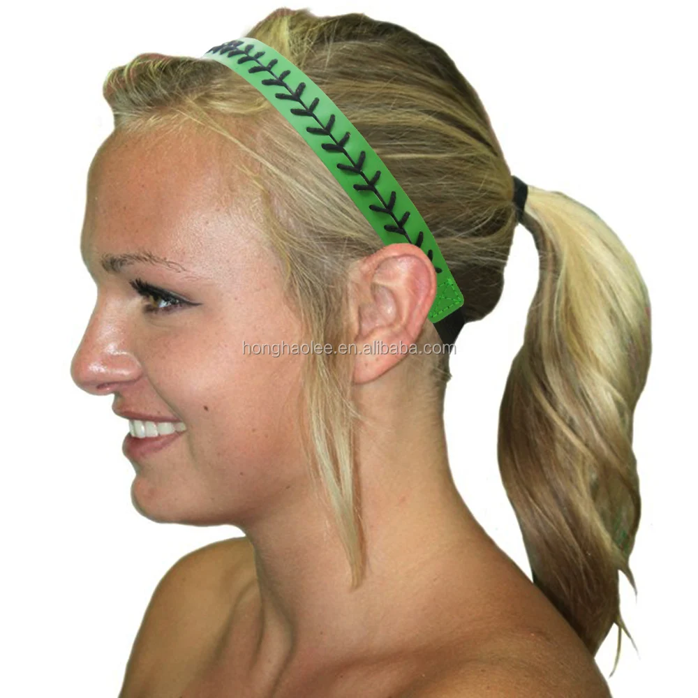 

Free Shipping Multicolor stitching stitching taupe synthetic leather softball stitching scarf for women headband, N/a