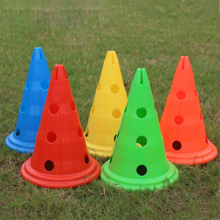 Soccer Training Equipment Football Agility Cones With Holes - Buy ...