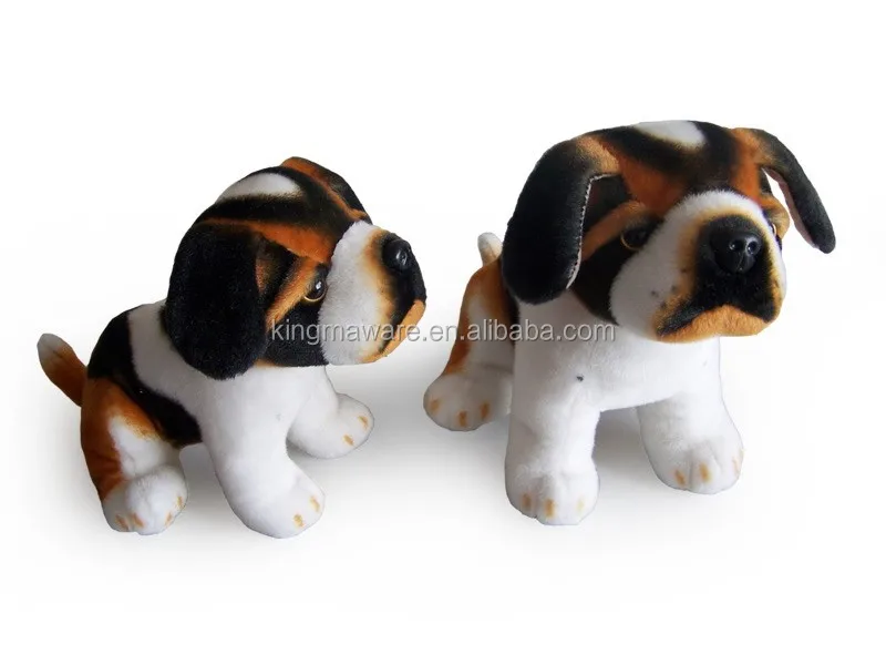 Factory Wholesale Realistic Plush Toy Saint Bernard Dog Lifelike