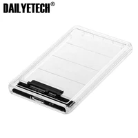 

Transparent HDD Case 2.5 inch USB3.0 to Sata 3.0 Tool Free 5 Gbps Support 2TB UASP Protocol Hard Drive Enclosure