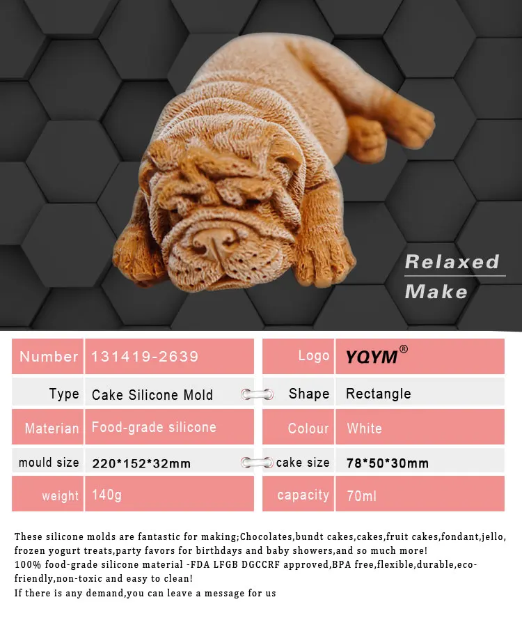 dog silicone mould