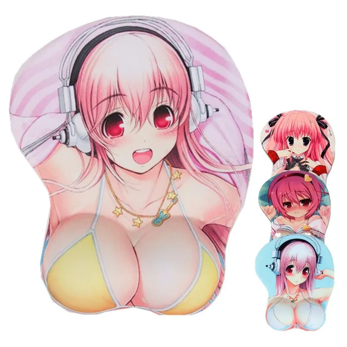 Anime boob mouse pads