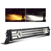 Wholesale 42" 32" 52" Amber Dual Color Flash 22 Inch 3 Rows Offroad Strobe Car Led Light Bar For Trucks