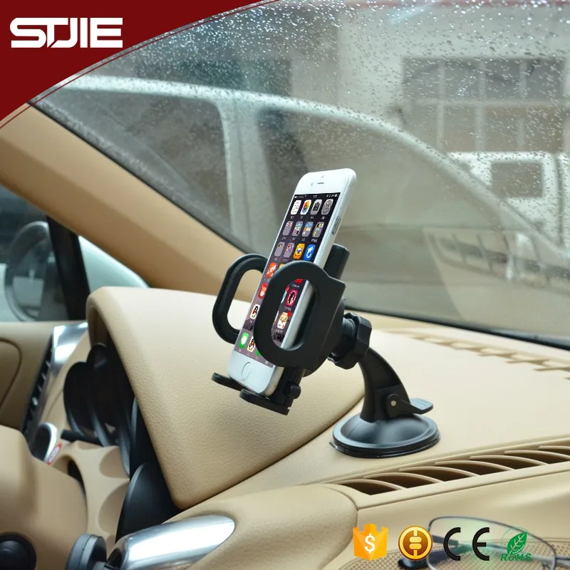 STJIE - ABS Plastic Universal 360 degree Rotatable Portable Car Holder,Mobile Phone Holder,holder stand for car
