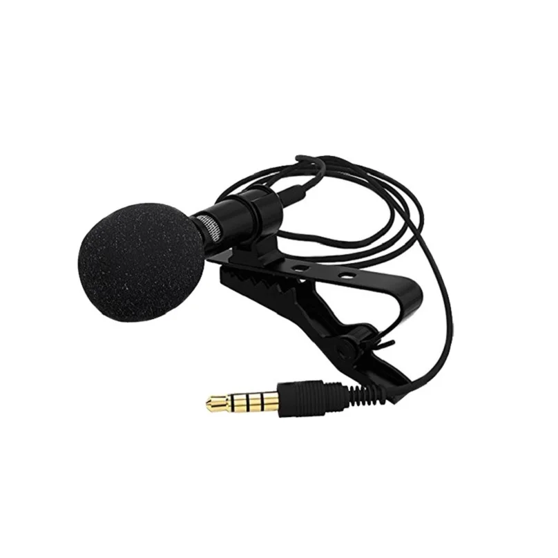 

Omnidirectional PC Lavalier Microfone Tie Clip On Lapel Microphone Professional Wired Mic for Computer Earphone Smartphone