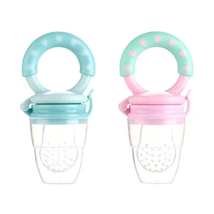 Image of FDA Baby Fruit Net Bag Food Feeder Fresh Food Feeding Nipple Teether