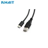 5Ft Spiral Coiled right angle USB MINI 5 Pin Male to USB 2.0 A Cable