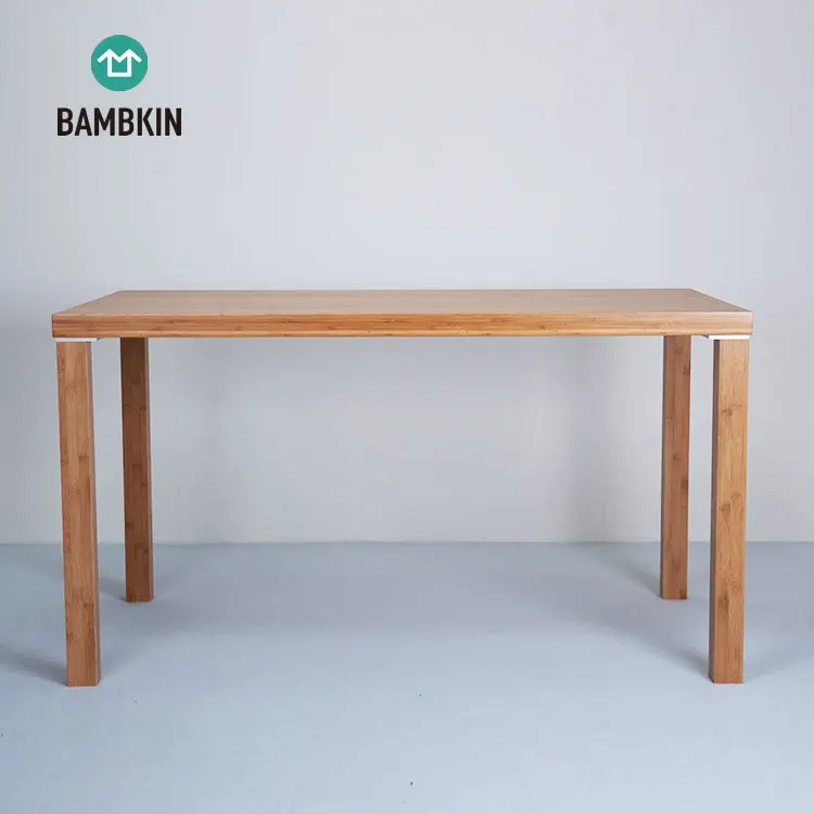
BAMBKIN bamboo dining room furniture kitchen dining table set for 6 6-pieces rectangle dining table set 
