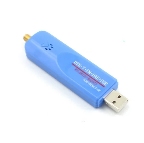 

USB2.0 DVB-T+FM+DAB+SDR RTL2832U R820T2 TCXO+BIAS T+HF radio Dongle Stick Digital TV terrestial Receiver, Blue