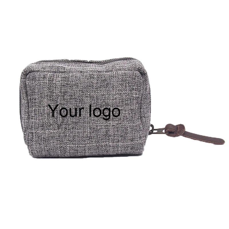 

Custom Logo Shockproof 6 Holes Linen Canvas Fit 10ml 15ml Roller Bottles Storage Travel Bag Zipper Essential Oil Carrying Pouch, Blue, green, purple, gary