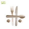 Wooden dessert fork and spoon set