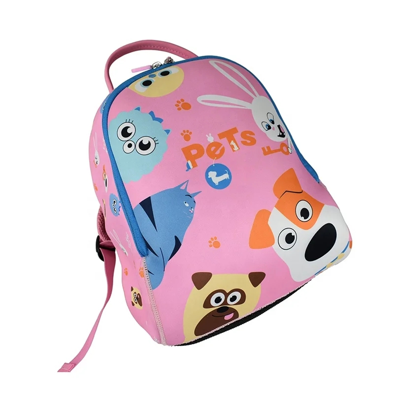 

Manufacture Tear-Resistant Light Weight Pink BagHeat Preservation Ect Soft Neoprene Backpack For Kids, Customized color