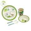 BPA Free Eco Bamboo Fiber Baby Tableware Set Plate Set