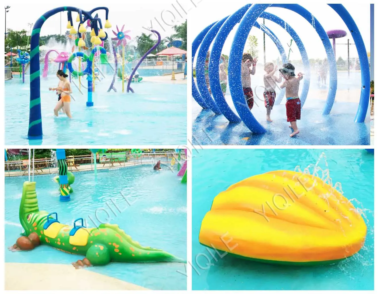 Hot Summer Water Park Mushroom Water Park Accessories For Spray Park