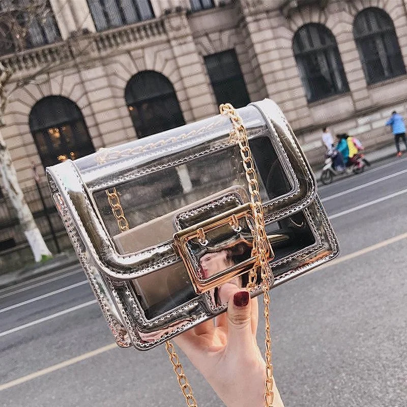 

B10177A New fashion ladies Transparent small shoulder bag