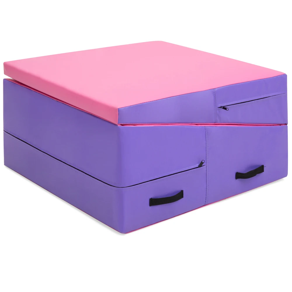 Triangle Tumbling Mats Kids Play Folding Inclines Cheese Mat Wedges