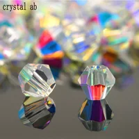 

AAA quality 3 4 6mm Crystal Bicone Bead super shiny Glass Beads for Bracelet earrings rings making Jewelry DIY