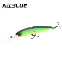 

ALLBLUE New Professional Minnow Fishing Lure JERKBAIT 100DR 15.8g 100mm Deep Diving Suspend Pesca Bass Pike Fishing Hard Bait