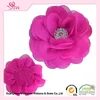 China factory Wholesales Rosettes DIY Flowers Clothing Accessories Carnation Fabric Baby Flower Crown Hair Accessory